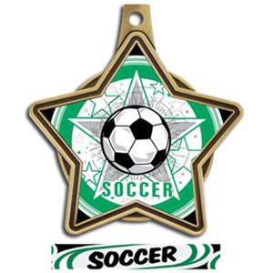 GOLD MEDAL/DELUXE SOCCER RIBBON