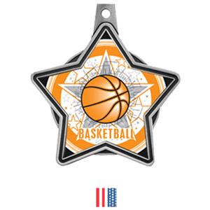 SILVER MEDAL / FLAG RIBBON