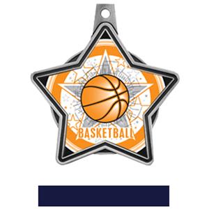 SILVER MEDAL / NAVY RIBBON