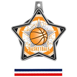 SILVER MEDAL / RED WHITE & BLUE RIBBON