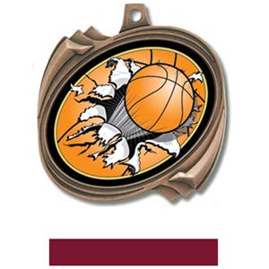BRONZE MEDAL/MAROON RIBBON