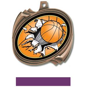 BRONZE MEDAL/PURPLE RIBBON