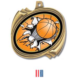 GOLD MEDAL/FLAG RIBBON