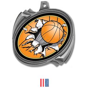 SILVER MEDAL/FLAG RIBBON