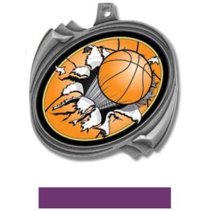 SILVER MEDAL/PURPLE RIBBON