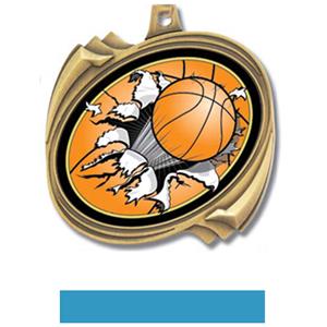 GOLD MEDAL/LT. BLUE RIBBON