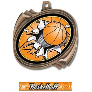 BRONZE MEDAL/GRAPHX BASKETBALL RIBBON