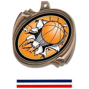 BRONZE MEDAL/RED WHITE & BLUE RIBBON