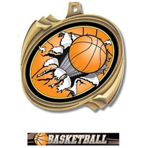 GOLD MEDAL/ULTIMATE BASKETBALL RIBBON