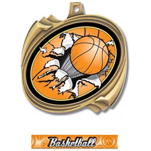 GOLD MEDAL/GRAPHX BASKETBALL RIBBON