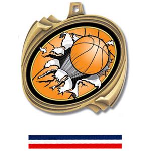 GOLD MEDAL/RED WHITE & BLUE RIBBON