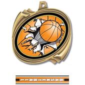 Basketball Bust-Out Insert Medals M-2201B