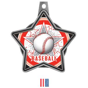 SILVER MEDAL / FLAG RIBBON