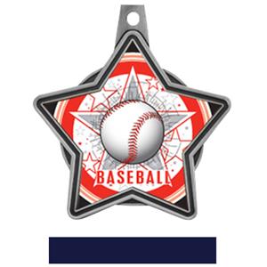 SILVER MEDAL / NAVY RIBBON