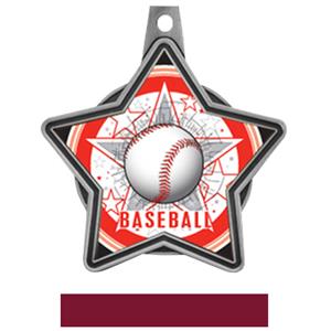 SILVER MEDAL / MAROON RIBBON