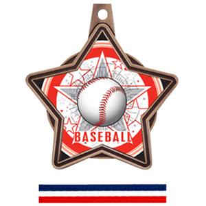 BRONZE MEDAL / (RWB) RED WHITE & BLUE RIBBON