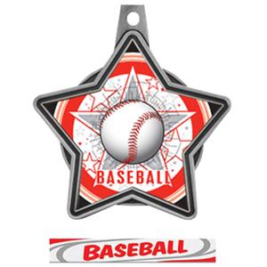 SILVER MEDAL / DELUXE BASEBALL RIBBON
