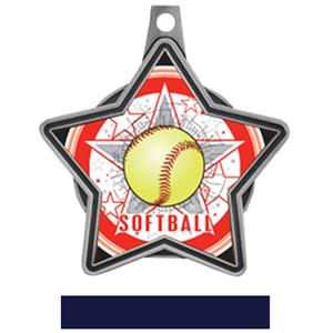 SILVER MEDAL / NAVY RIBBON