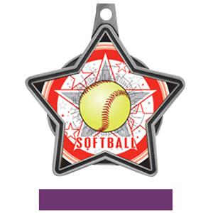 SILVER MEDAL / PURPLE RIBBON