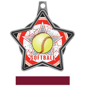 SILVER MEDAL / MAROON RIBBON