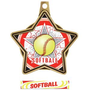 GOLD MEDAL / DELUXE SOFTBALL RIBBON