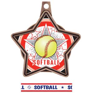 BRONZE MEDAL / AMERICANA SOFTBALL RIBBON