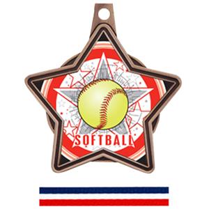 BRONZE MEDAL / RED WHITE & BLUE RIBBON