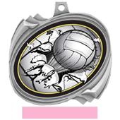 Volleyball Bust-Out Insert Medals M-2201V Volleyball Bust-Out Insert Medals M-2201V