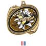 Hasty Award Football Bust-Out Insert Medal M-2201F