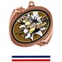 Hasty Award Football Bust-Out Insert Medal M-2201F