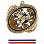 Hasty Award Football Bust-Out Insert Medal M-2201F