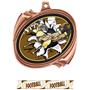 Hasty Award Football Bust-Out Insert Medal M-2201F