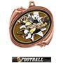 Hasty Award Football Bust-Out Insert Medal M-2201F