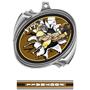 Hasty Award Football Bust-Out Insert Medal M-2201F