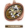 Hasty Award Football Bust-Out Insert Medal M-2201F