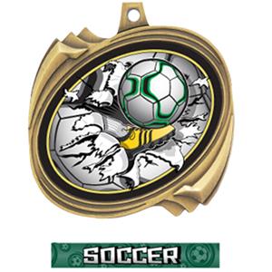 GOLD MEDAL GRAPHX  SOCCER RIBBON