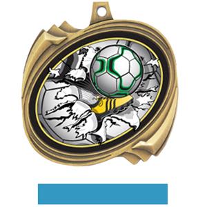 GOLD MEDAL LT. BLUE RIBBON