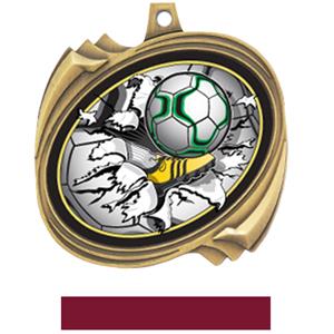 GOLD MEDAL MAROON RIBBON