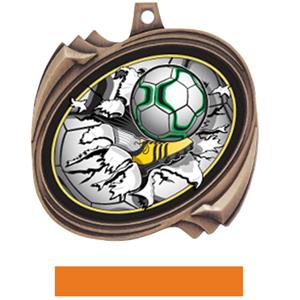BRONZE MEDAL ORANGE RIBBON