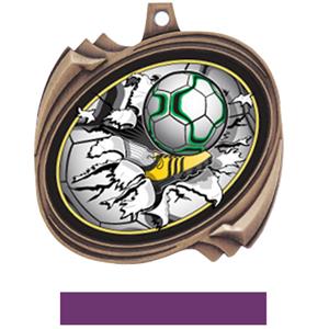 BRONZE MEDAL PURPLE RIBBON