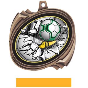 BRONZE MEDAL YELLOW RIBBON