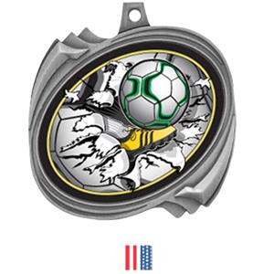 SILVER MEDAL FLAG RIBBON
