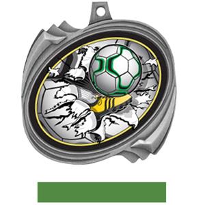 SILVER MEDAL GREEN RIBBON