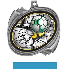 SILVER MEDAL LT. BLUE RIBBON