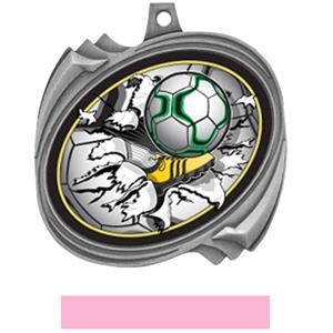 SILVER MEDAL PINK RIBBON