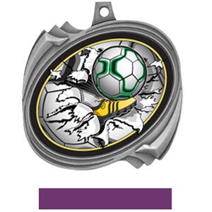 SILVER MEDAL PURPLE RIBBON