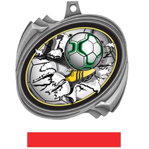 SILVER MEDAL RED RIBBON