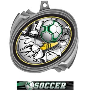 SILVER MEDAL ULTIMATE SOCCER RIBBON
