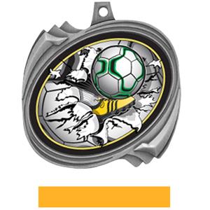 SILVER MEDAL YELLOW RIBBON