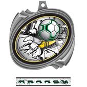 Hasty Awards Soccer Bust-Out Insert Medals M-2201S